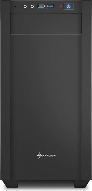 Kasë Sharkoon S1000, Tower, PC, micro ATX, Mini-ITX, Metal, e zezë
