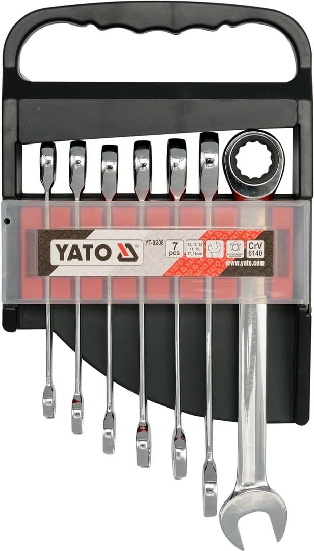 Set çelësash kombinues Yato YT-0208, Krom