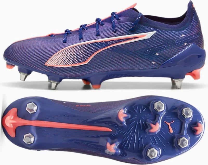 Çizme futbolli Puma për meshkuj, vjollcë dhe blu