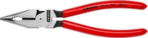 KNIPEX Pinca Kombinuese me Majë të Hollë, 185 mm, e Kuqe