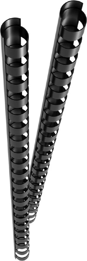 Krehër lidhës GENIE 12369, plastikë, 8 mm, 45 fletë, zi