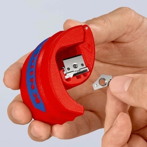Prerës kabllosh Knipex BiX, plastikë/çelik inox, 5 cm, kuq