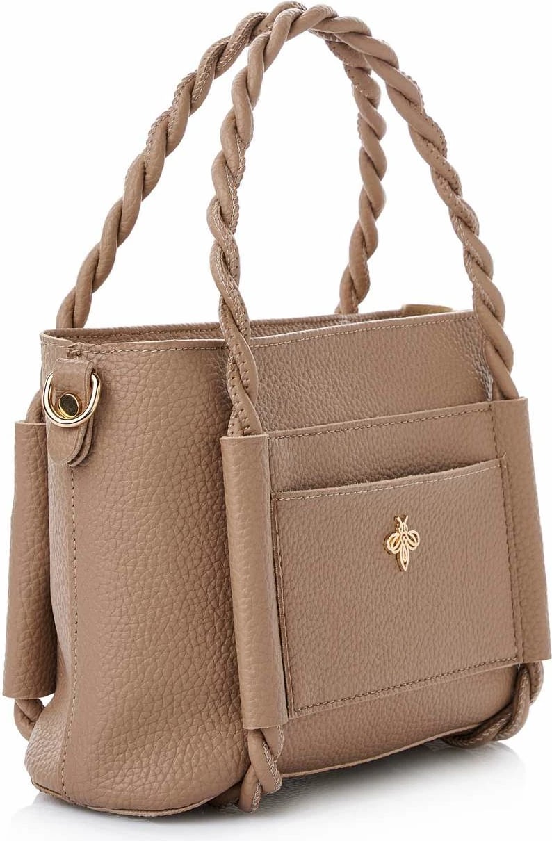 Çantë krahu Lucky Bees, ngjyrë mink, Nia