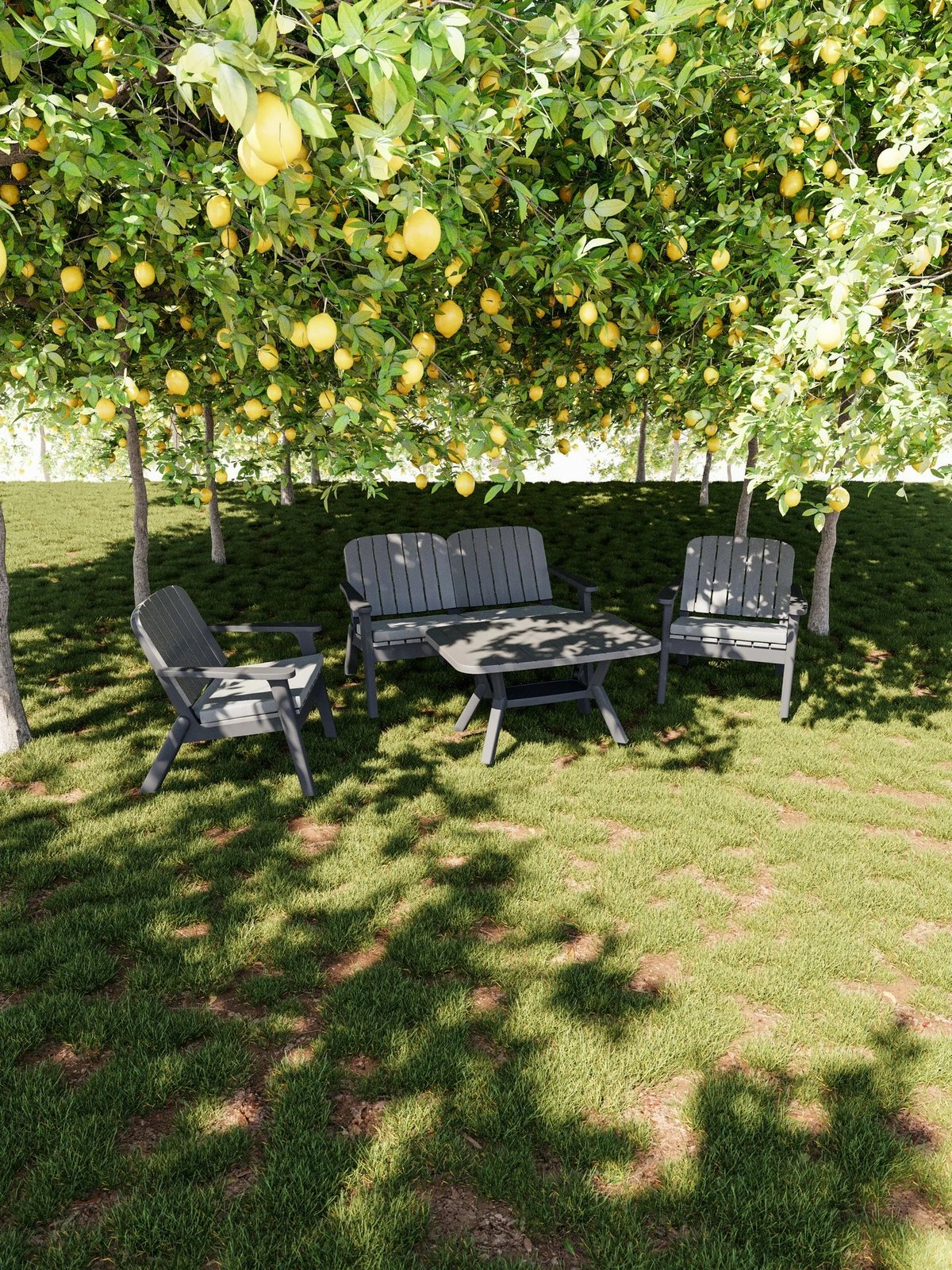 Karrige Skye Decor, ngjyrë antracit dhe qymyr