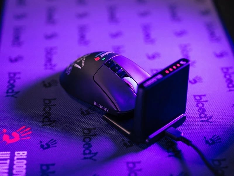 Maus A4-Tech Bloody R73 ULTRA DUO Cypher Ghost, wireless, RGB, i zi