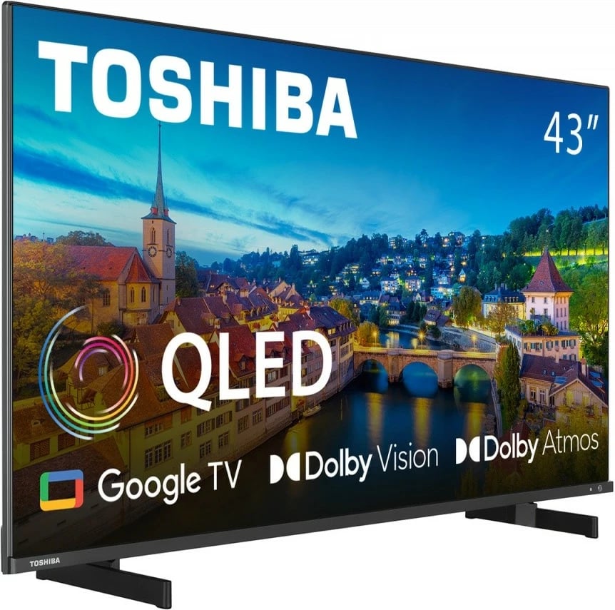 Televizor QLED Toshiba 43QG5E63DG, 43", Ultra HD/4K, Google TV, Dolby Vision, Dolby Atmos
