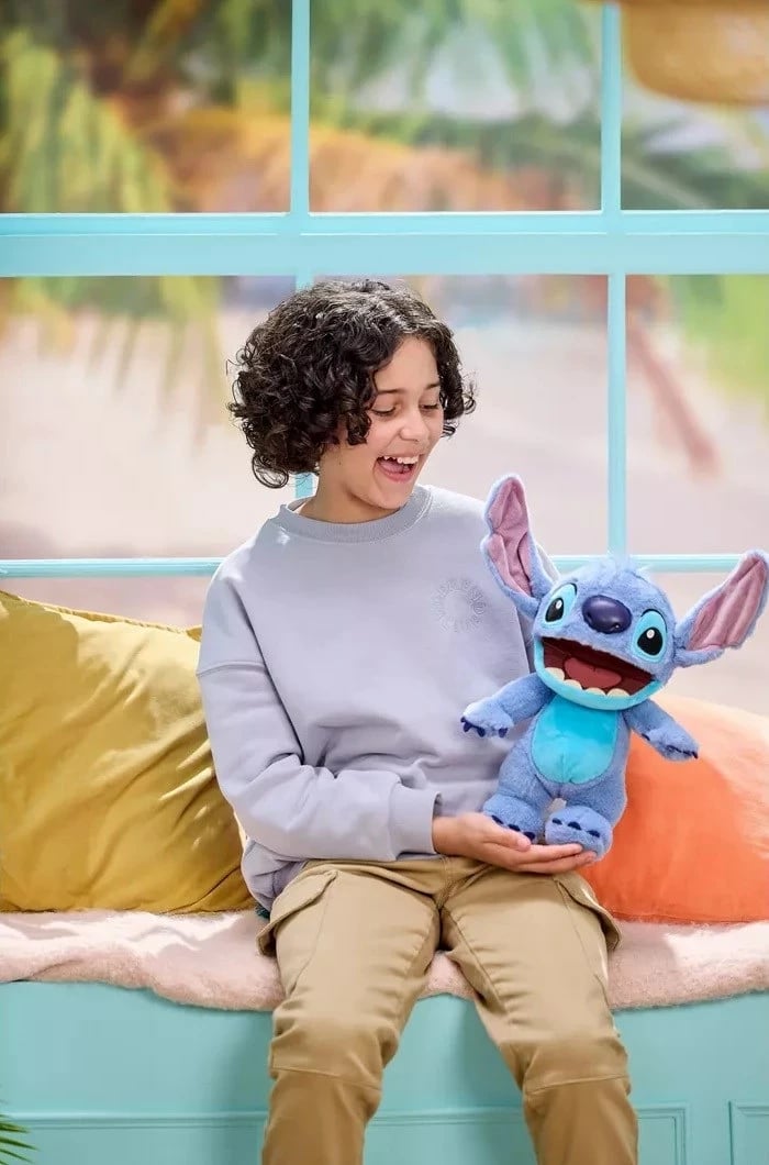 Kukull interaktive Disney Wow Stuff Real FX Chatty Stitch, Blu