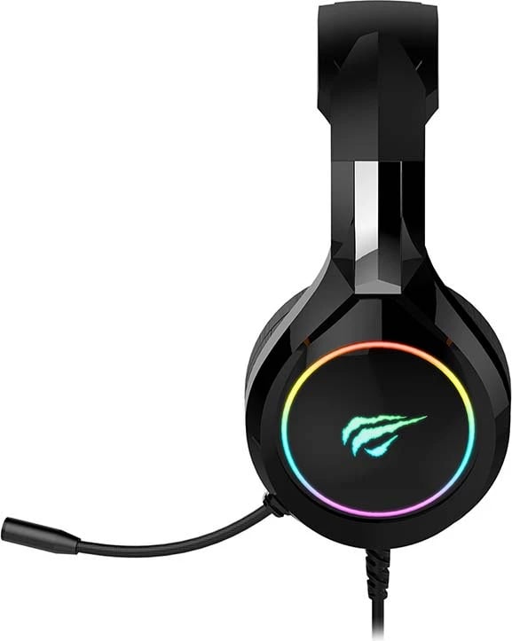 Kufje gaming Havit GAMENOTE H2232D me mikrofon, RGB, me tela, e zezë