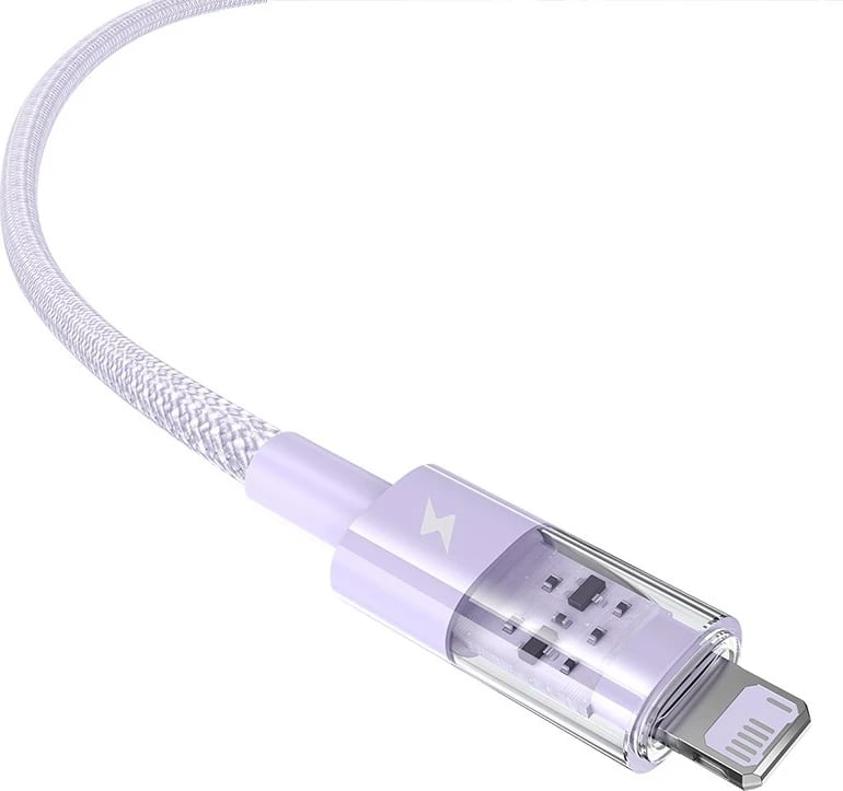 Kabllo karikimi e shpejtë Baseus Gem USB në IP, 2 m, Vjollcë