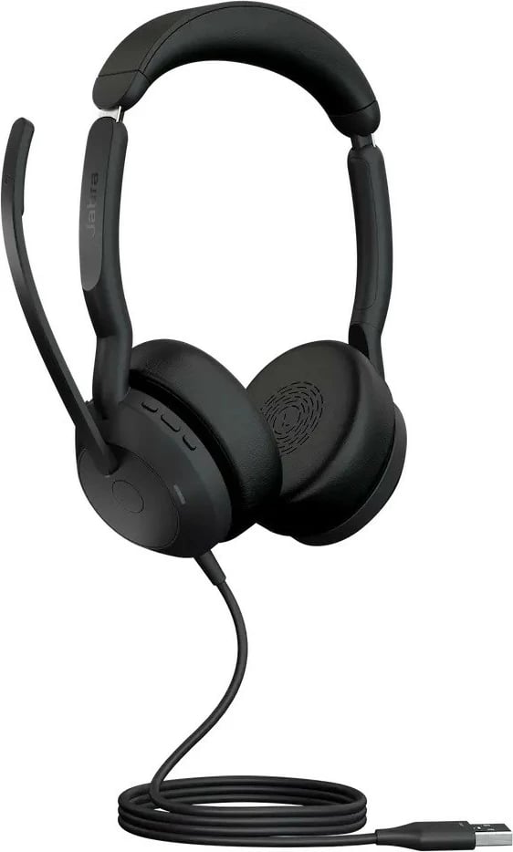Kufje Jabra Evolve2 50 Stereo me mikrofon, USB-A/USB-C, Bluetooth, e zezë