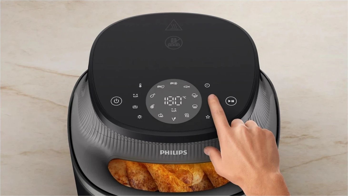 Frytkownicë Philips Ovi XL 3000 NA332/00, 6.2 l, e zezë/ari