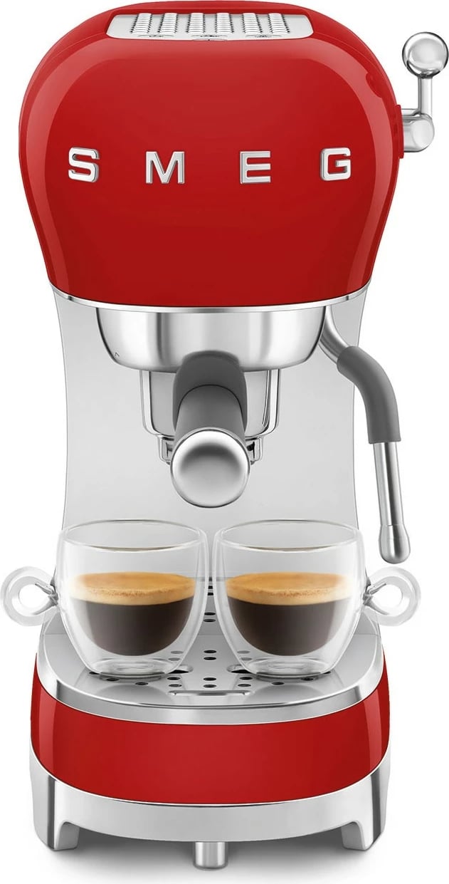 Aparat ekspresi SMEG ECF02RDEU, 1.1L, 15 bar, i kuq