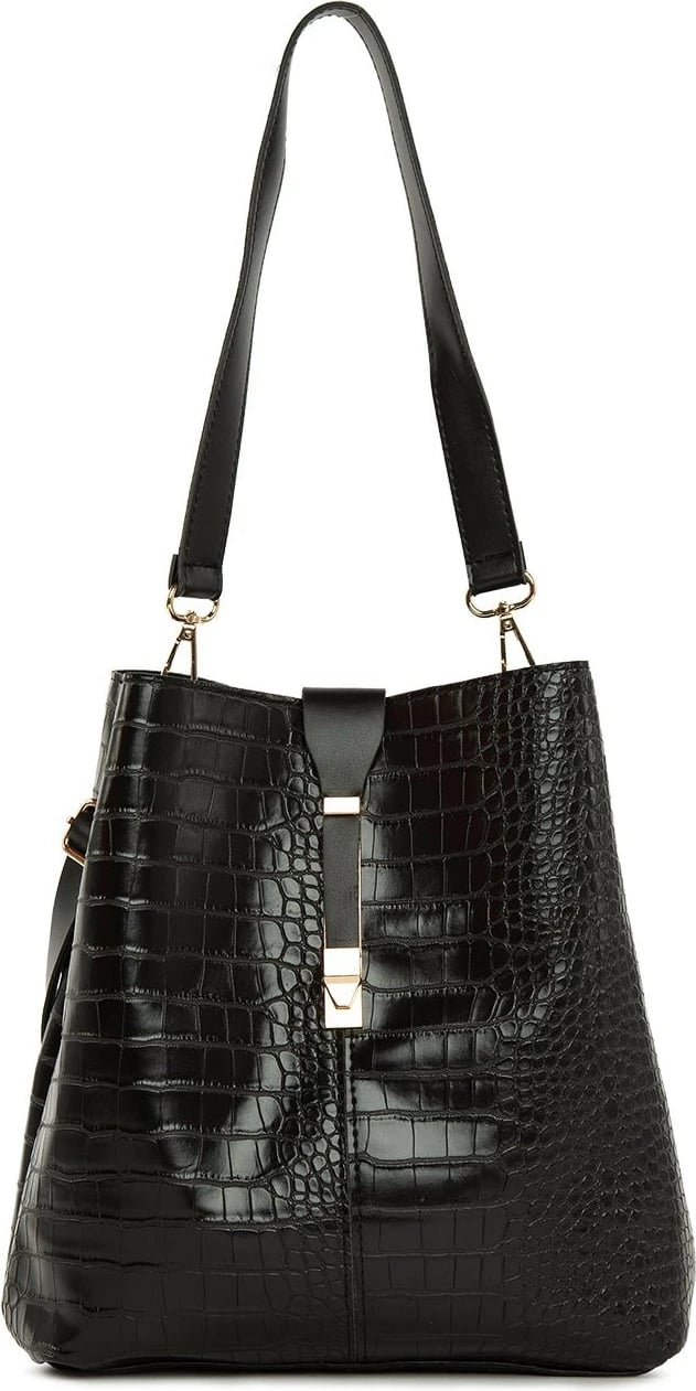 Çantë krahu Zoozie Bags, 5227 - 62669, e zezë dhe e artë