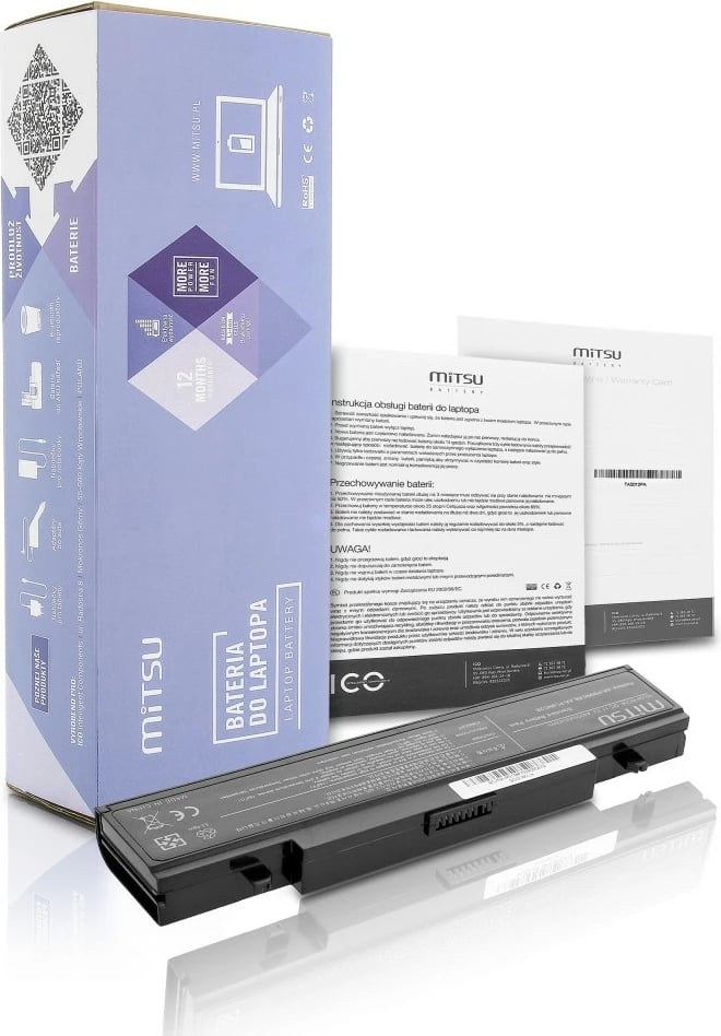 Bateri laptop Mitsu për Samsung R460, R519, 4400 mAh, 11.1V, e zezë