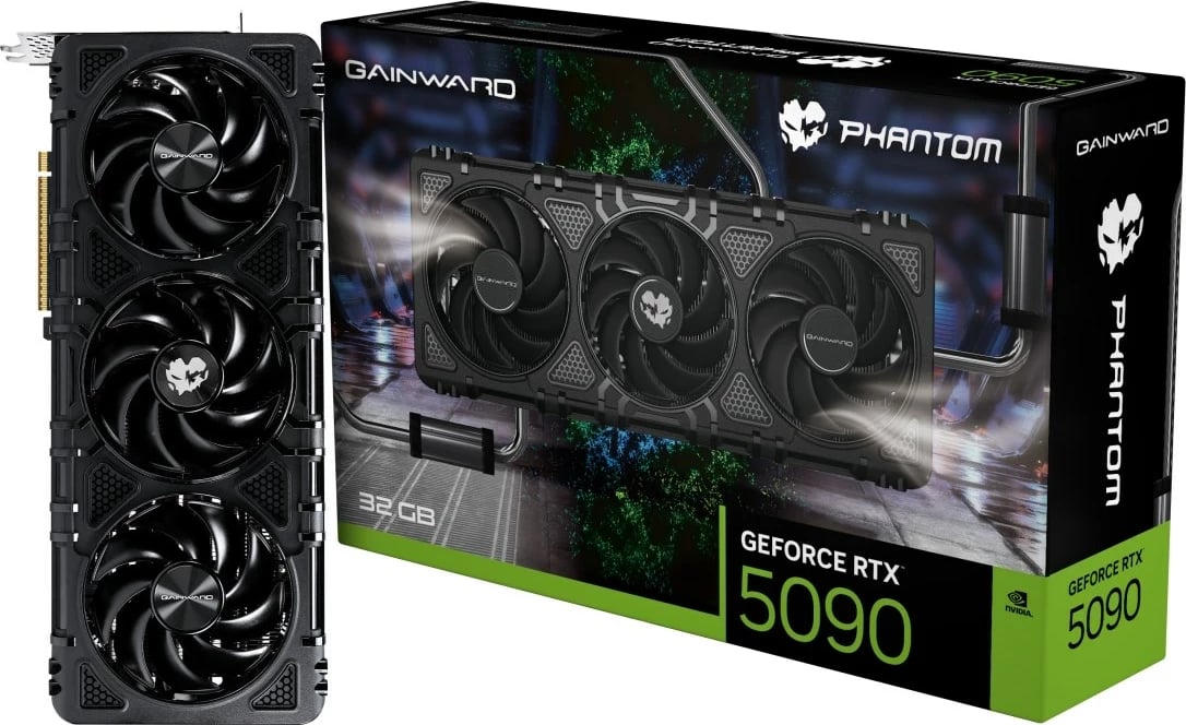 Kartelë grafike Gainward GeForce RTX 5090 Phantom, 32 GB GDDR7, e zezë