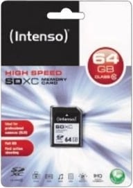 Kartelë memorie Intenso SDHC 64GB, Class 10