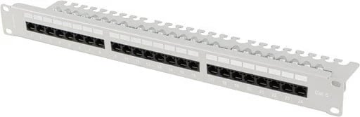 Panel Patch Lanberg 24 Porta 1U 19" CAT.6 UTP me organizues kabllosh, Gri