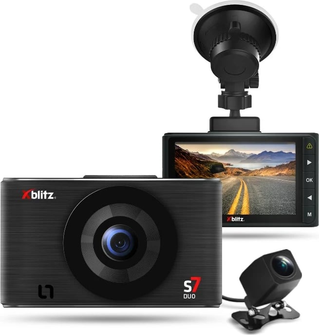 Kamerë regjistruese veture Xblitz S7 DUO, 2K Ultra HD, E zezë