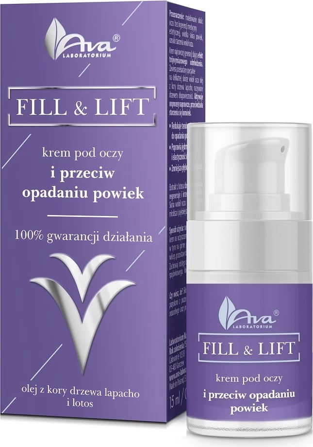 Krem për sy Ava Laboratorium Fill & Lift për femra, 15ml