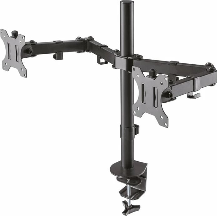 Mbajtës tavoline për dy monitorë Neomounts FPMA-D550DBLACK, i zi