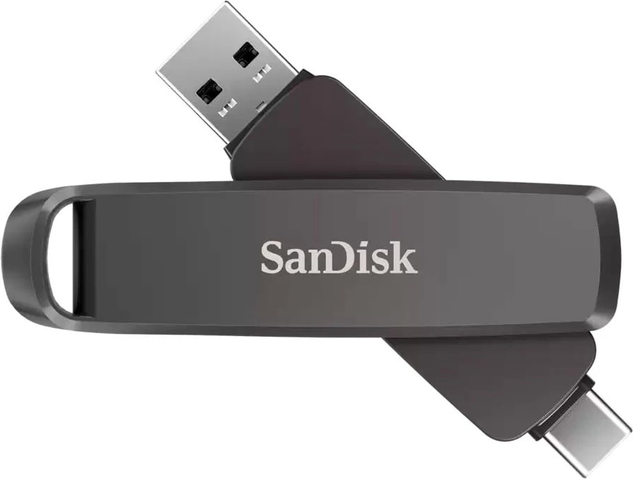 USB flash Sandisk Extreme Pro Dual Drive 2TB, USB Type-A/Type-C, e zezë