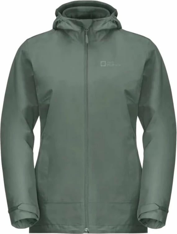 Jakne Jack Wolfskin femra, të gjelbër