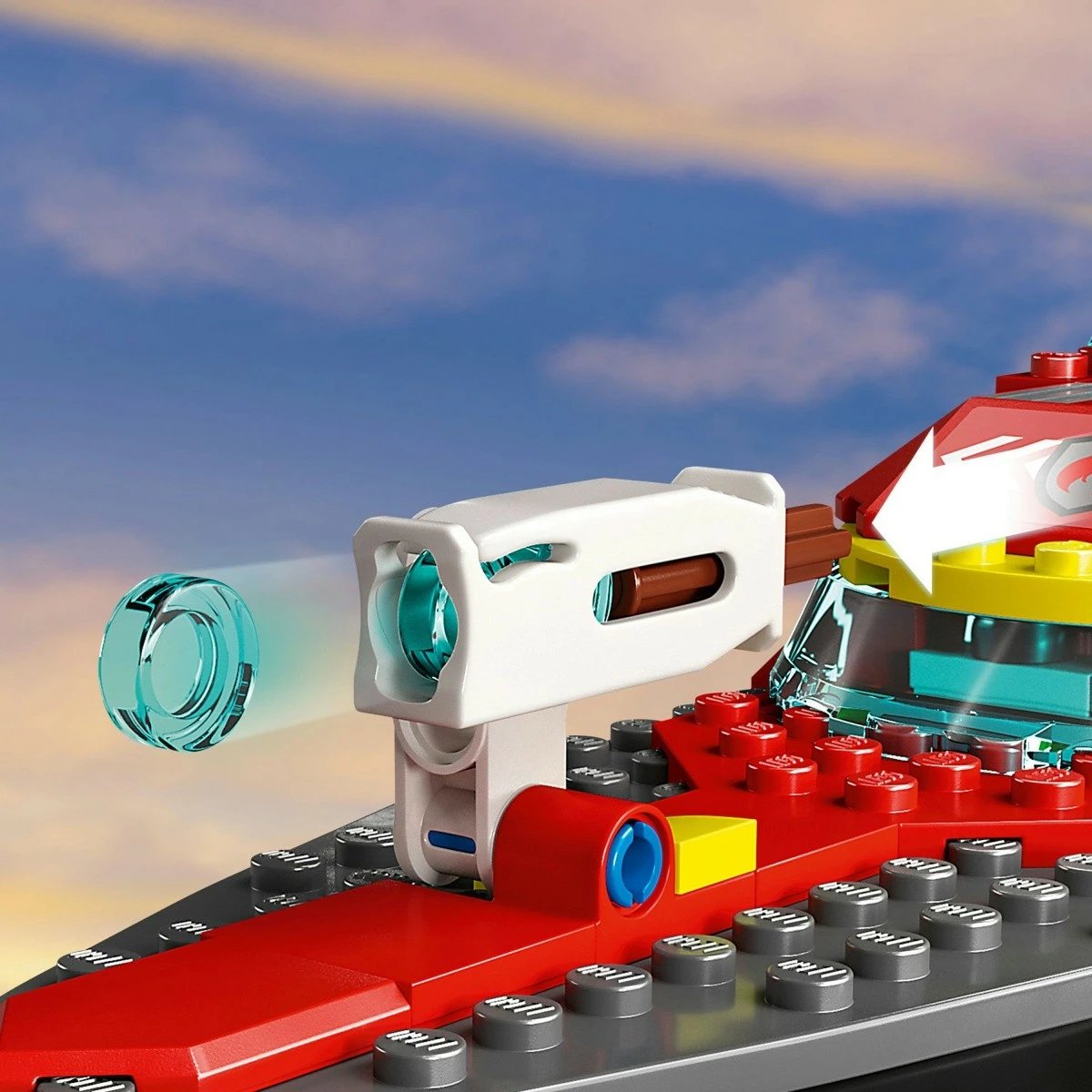 Set ndërtimi LEGO City Fire Boat 60373, 144 pjesë, për fëmijë