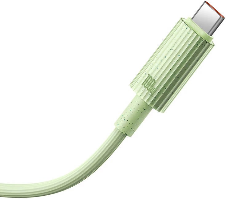 Kabllo karikimi i shpejtë Baseus Habitat Series, USB në USB-C, 2m, 100W, gjelbër