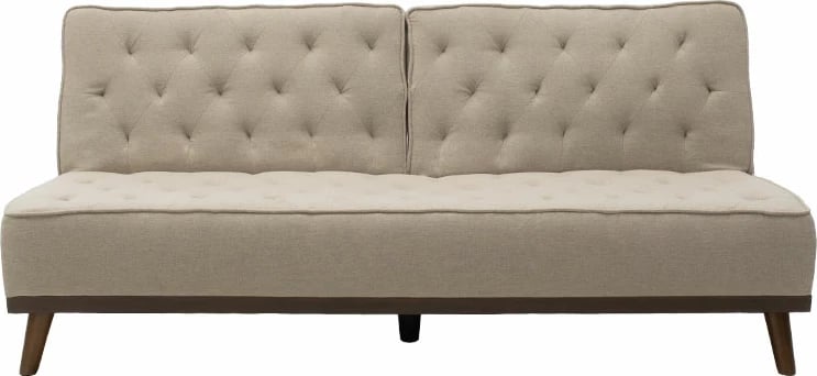 Divan shtrat Marco, material bezhë, 180x80x80cm