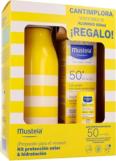 Set krem dielli Mustela Sun Milk SPF50+ unisex 100ml, 3 copë