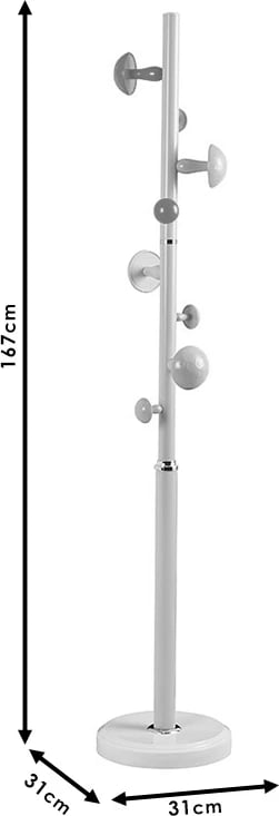 Stendë për pallto Violetta metal dritë blu D31x167cm