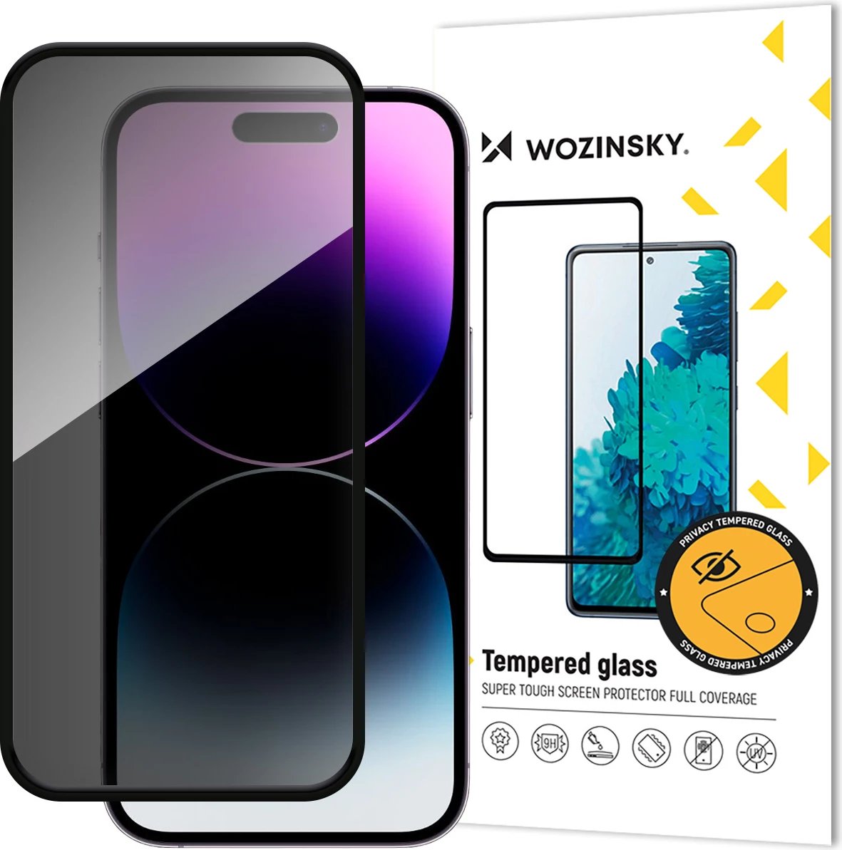 Xham mbrojtës Wozinsky Privacy Glass për iPhone 16 Pro Max, me filtër anti-spy
