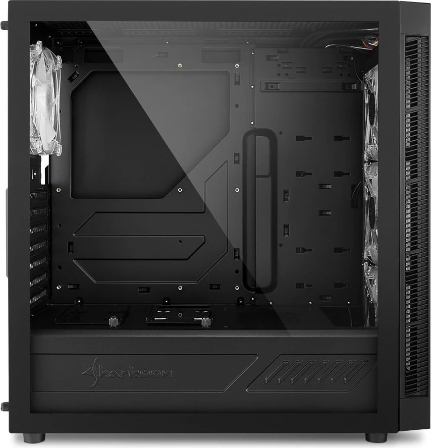 Kasë Sharkoon TG5 Pro RGB, Midi Tower, ATX, micro ATX, Mini-ITX, E zezë