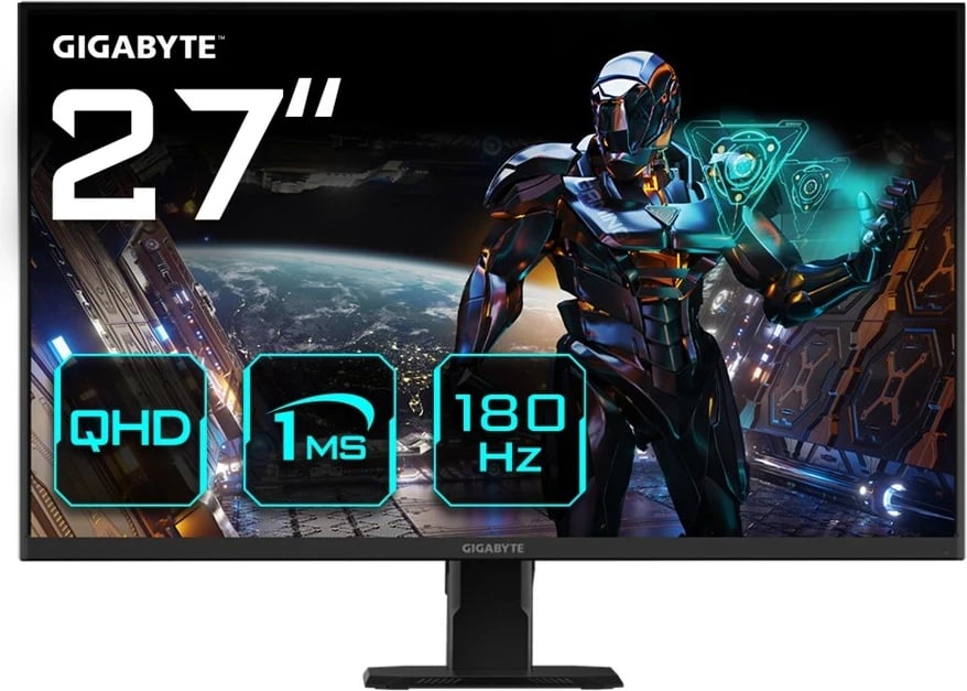 Monitor gaming Gigabyte GS27QA, 27", QHD, 180Hz, 1ms, i zi