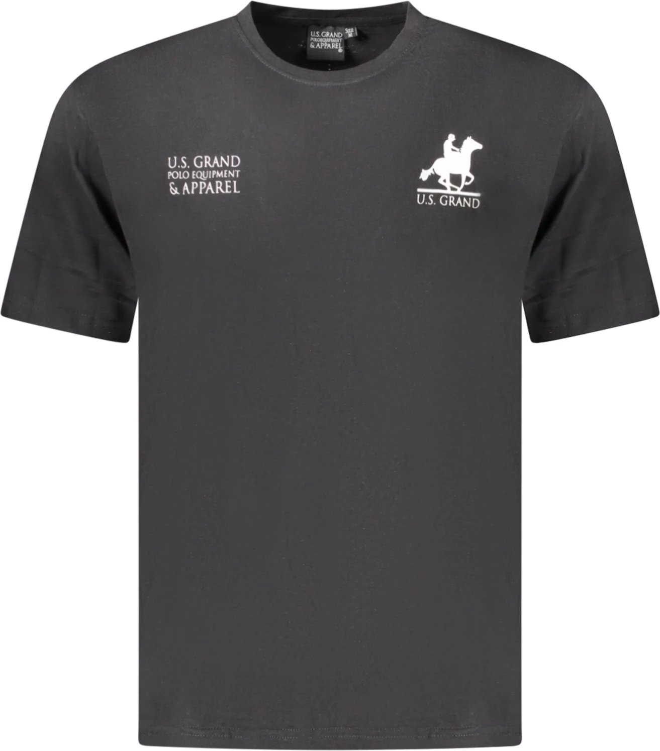 Maicë për meshkuj U.S. GRAND POLO me mëngë të shkurta, e zezë