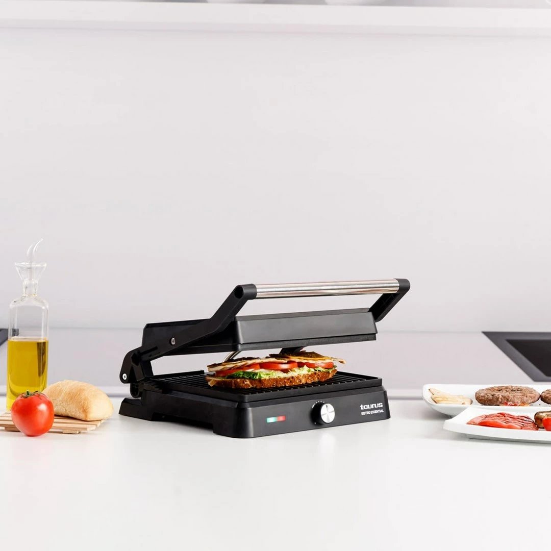 Grill elektrik Taurus Bistro Essential 2600W, argjend