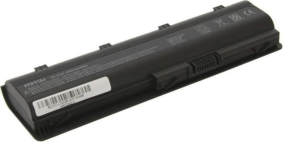 Bateri Mitsu për laptop Compaq Presario CQ42, CQ62, CQ72, 4400 mAh, 6 qeliza, e zezë