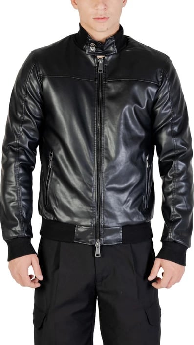 Jakne Gianni Lupo meshkuj, e zezë