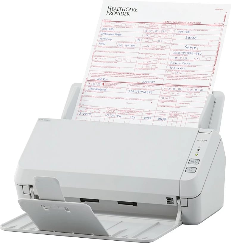 Skaner dokumentesh Ricoh SP-1130N, 30ppm, duplex, Ethernet, USB, ngjyrë gri