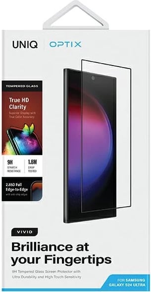 Xham mbrojtës UNIQ Optix Vivid për Samsung Galaxy S24 Ultra me aplikator