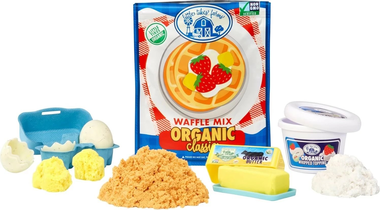 Set lodrash për vafla Little Tikes Creative Chefs me 18 aksesorë, shumëngjyrësh