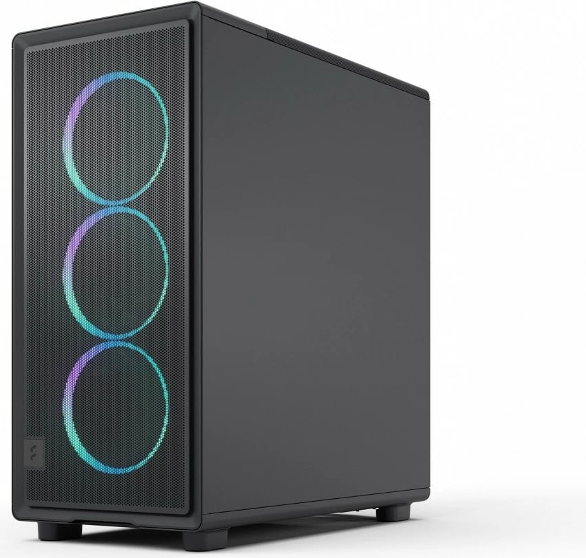 Kasë Fractal Design Epoch Black TG RGB Light Tint, Midi Tower, ATX, RGB, E zezë