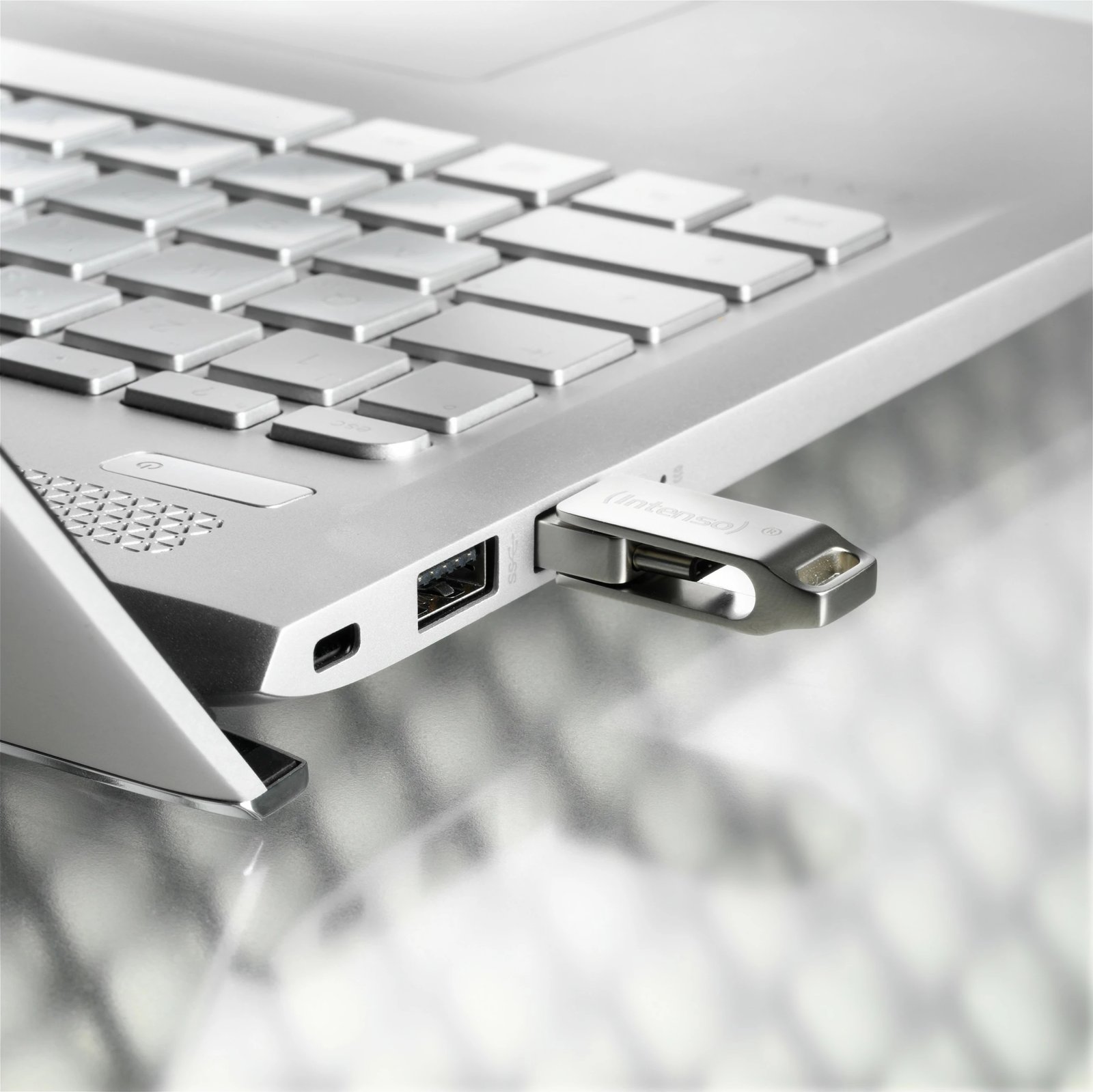 USB stick Intenso cMobile Line 128GB, USB Type-A/Type-C, 3.2 Gen 1, argjend