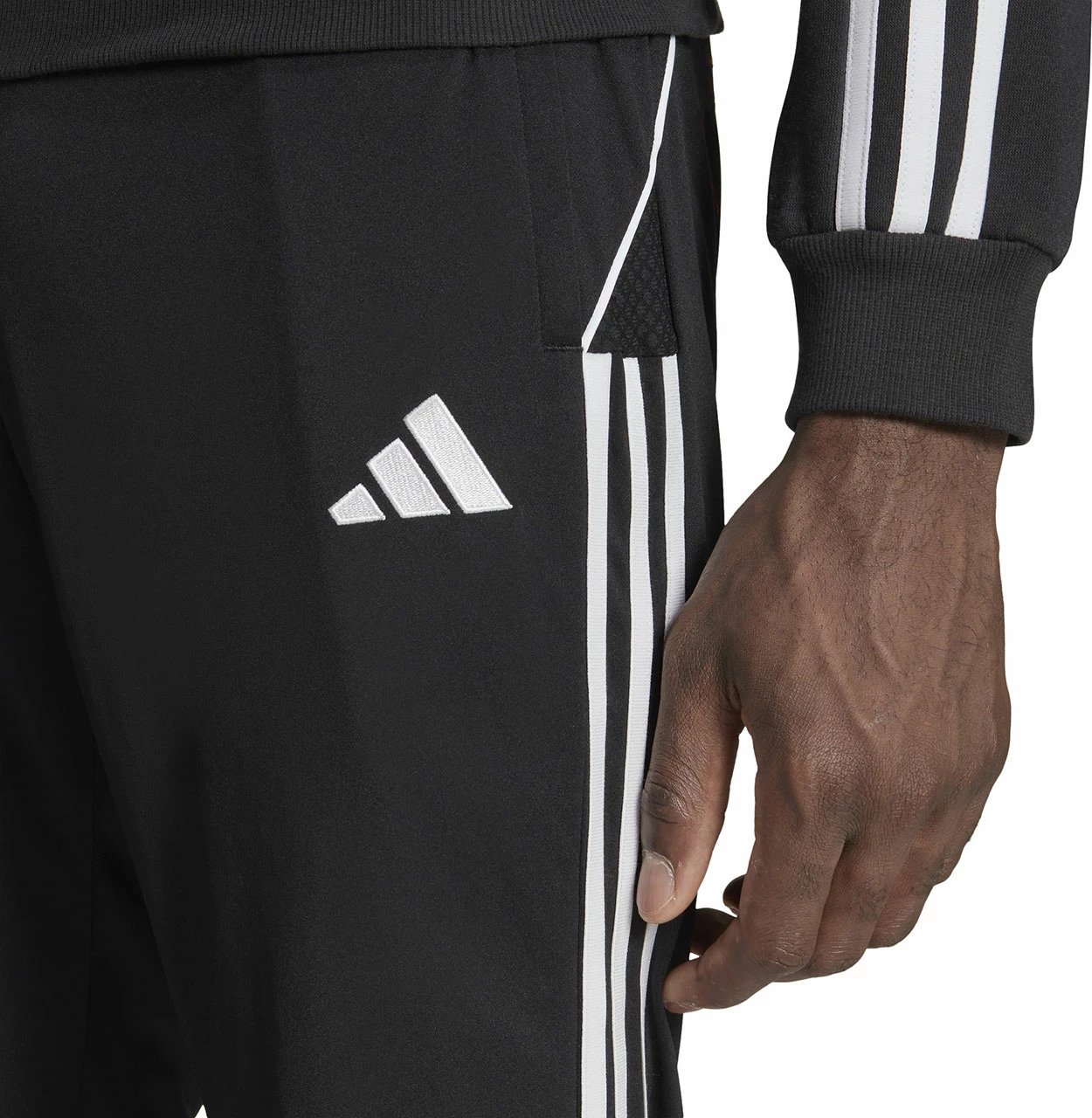 Pantallona sportive 3/4 për meshkuj adidas, të zeza