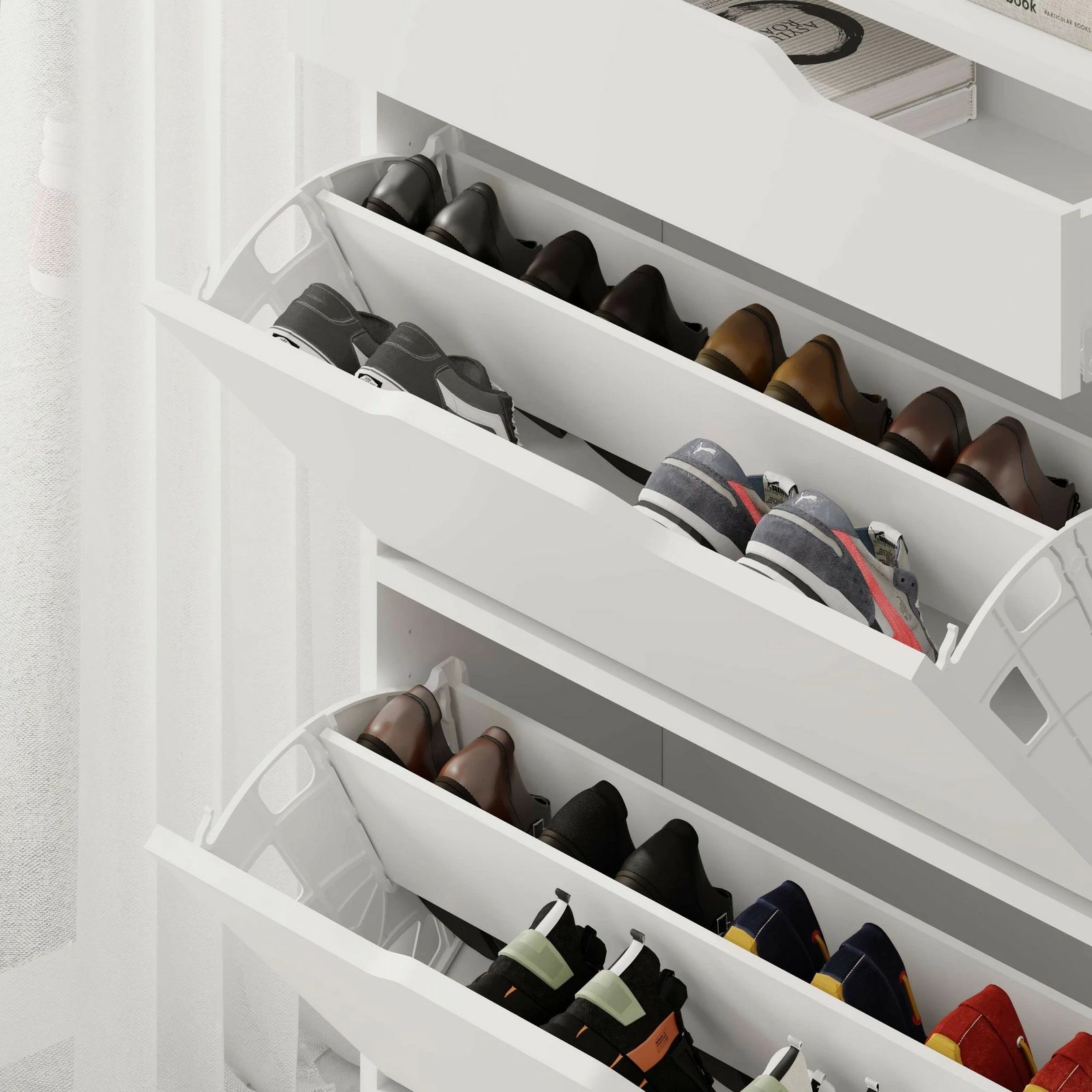 Dollap për këpucë Skye Decor, i bardhë