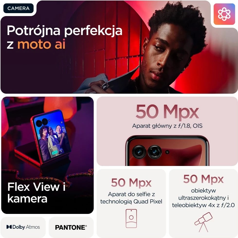 Celular Motorola razr 60 ultra, 16 GB RAM, 512 GB, Bordeaux