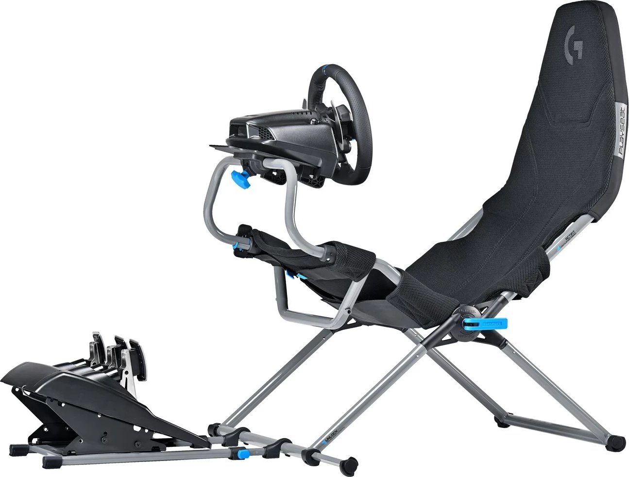 Karrige gaming Playseat Challenge X Logitech G Edition, ngjyrë e zezë dhe gri