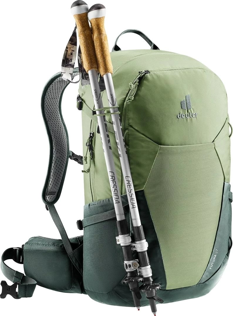 Çantë shpine Deuter Futura 27 për hiking, për femra, Jeshile