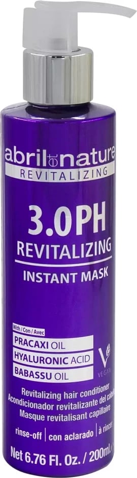 Maskë për flokë abril et nature Revitalizing 3.0 PH Instant Mask për femra 200ml