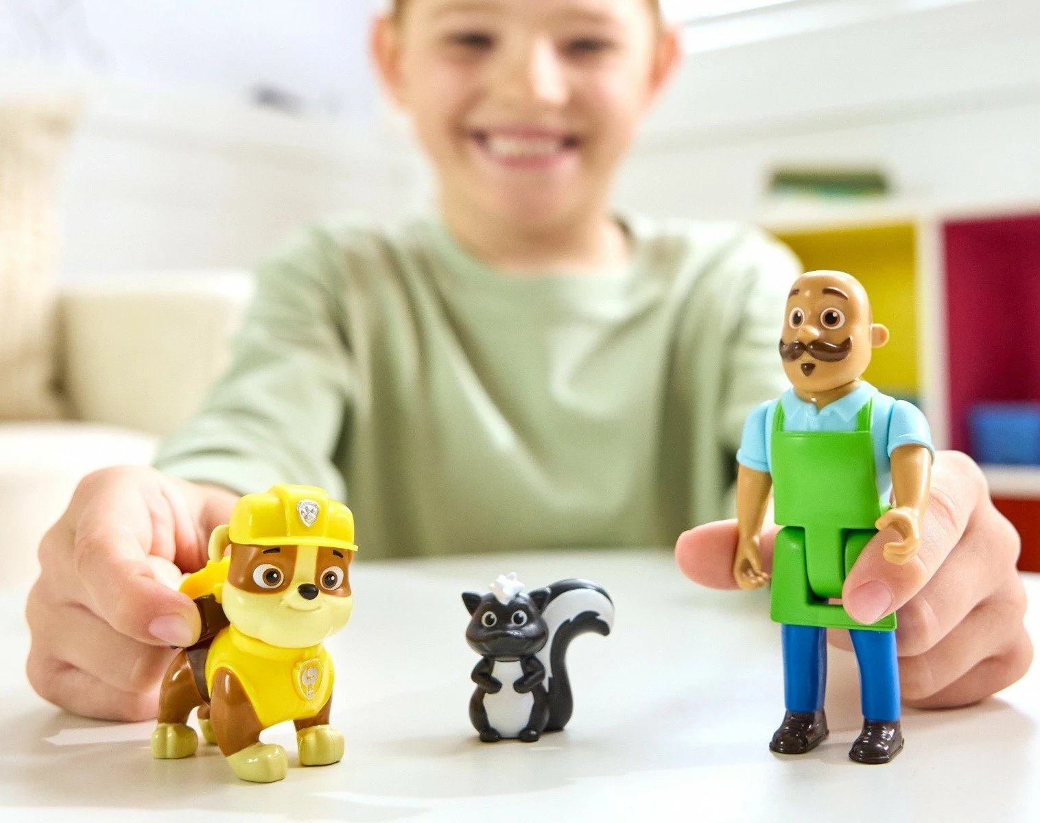 Set figurina Paw Patrol Spin Master Rubble & Mr. Porter, plastikë, për fëmijë